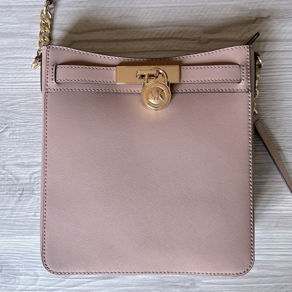 MICHAEL KORS hamilton leather messenger crossbody bag NWT - Picture 2 of 11